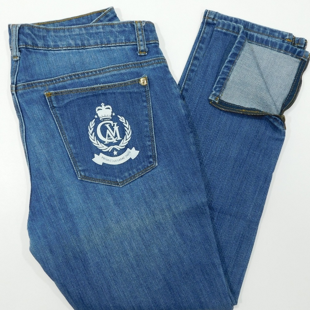 CAVI Zip Cuff Jeans Ankle Tapered Leg 8 / 29x26